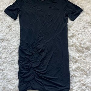 Theory Black Mini Dress with Modern Elegance​